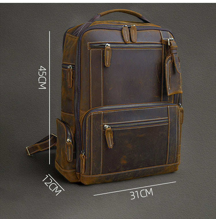Modern Tone Leather Backpack
