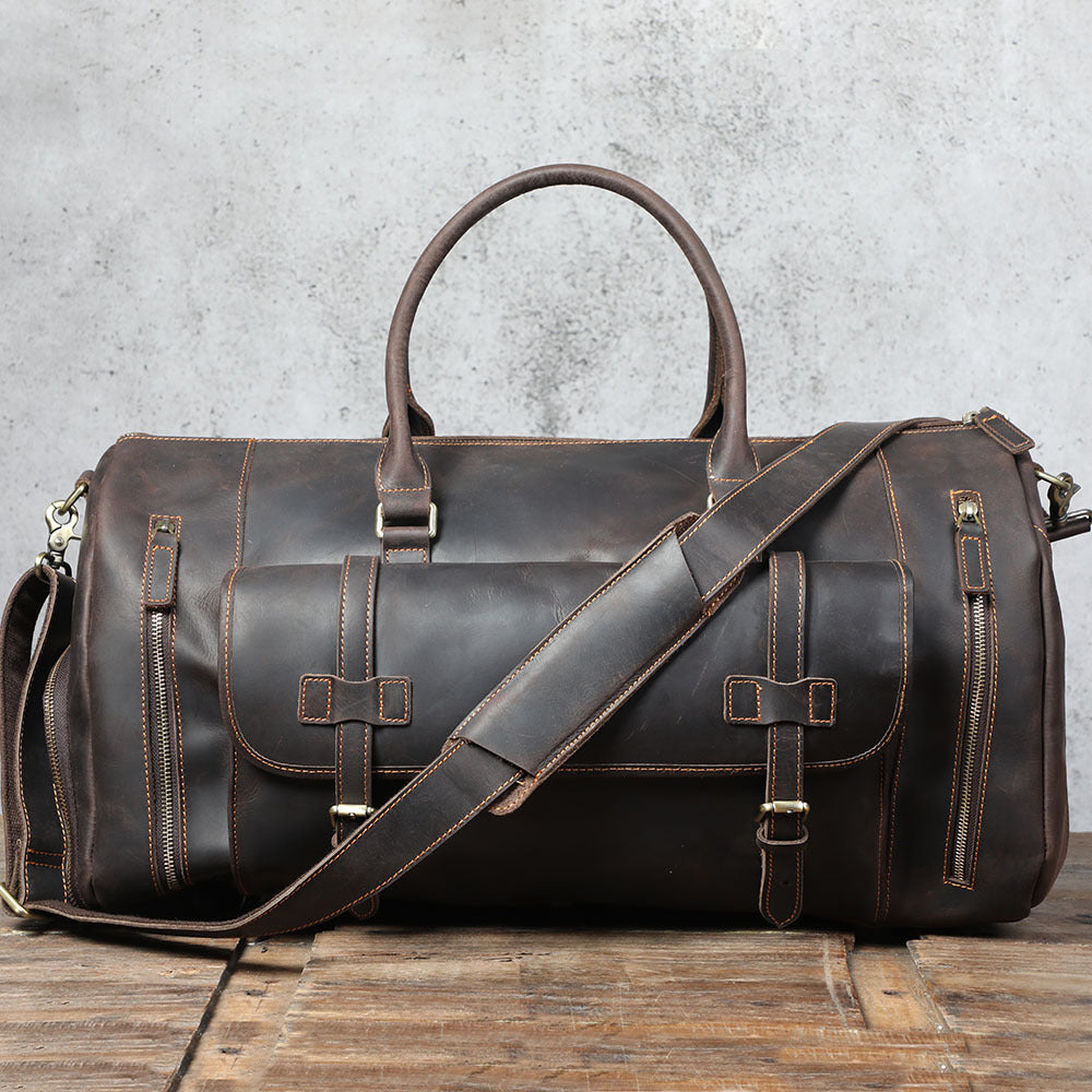 Men’s Large Cowhide Hand Luggage