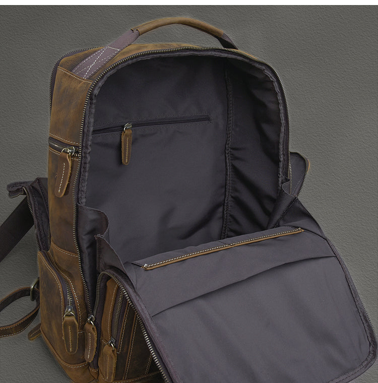 Modern Tone Leather Backpack