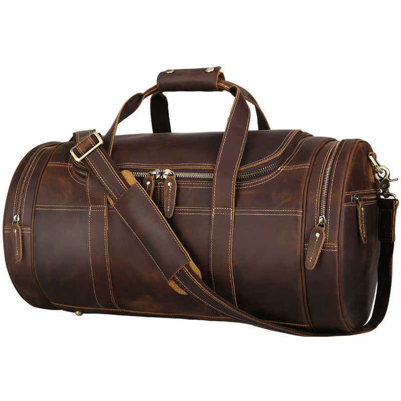 Trendy European-Style Leather Duffle