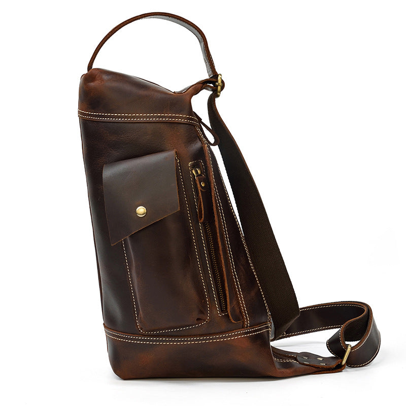 Genuine Leather Men’s Backpack