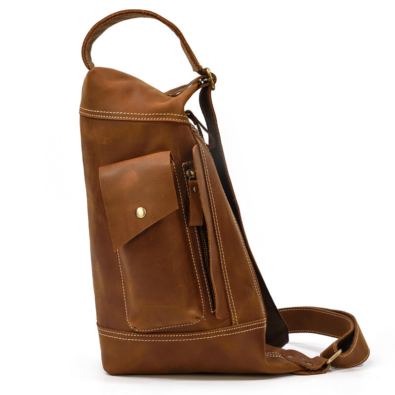 Genuine Leather Men’s Backpack