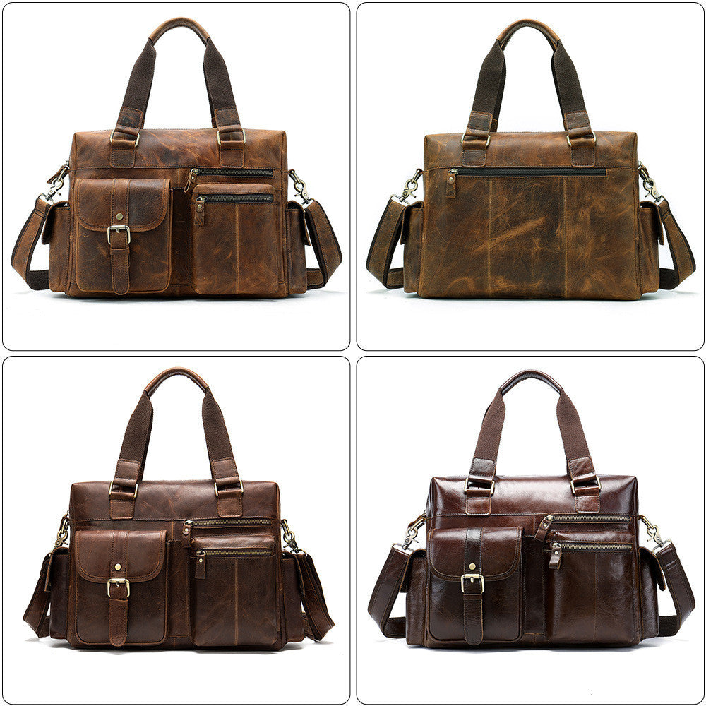 Men's Leather Duffel Bag