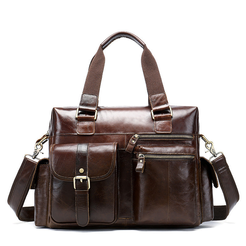 Men's Leather Duffel Bag