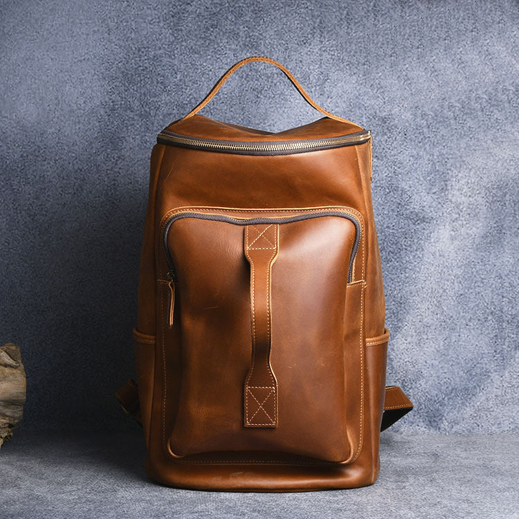 Leather Travel & Hiking Backpack