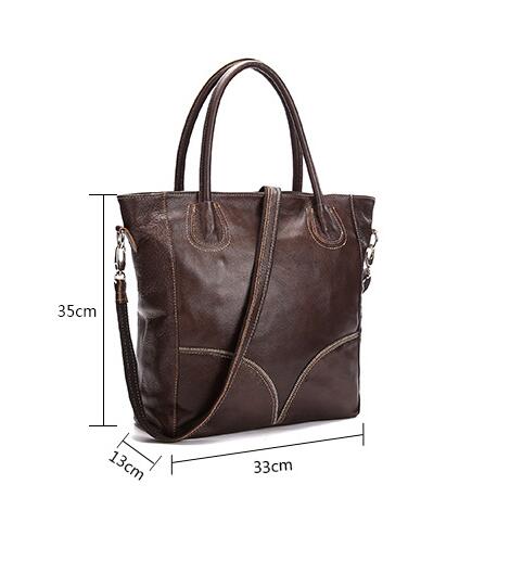 Large Leather Shopping Tote