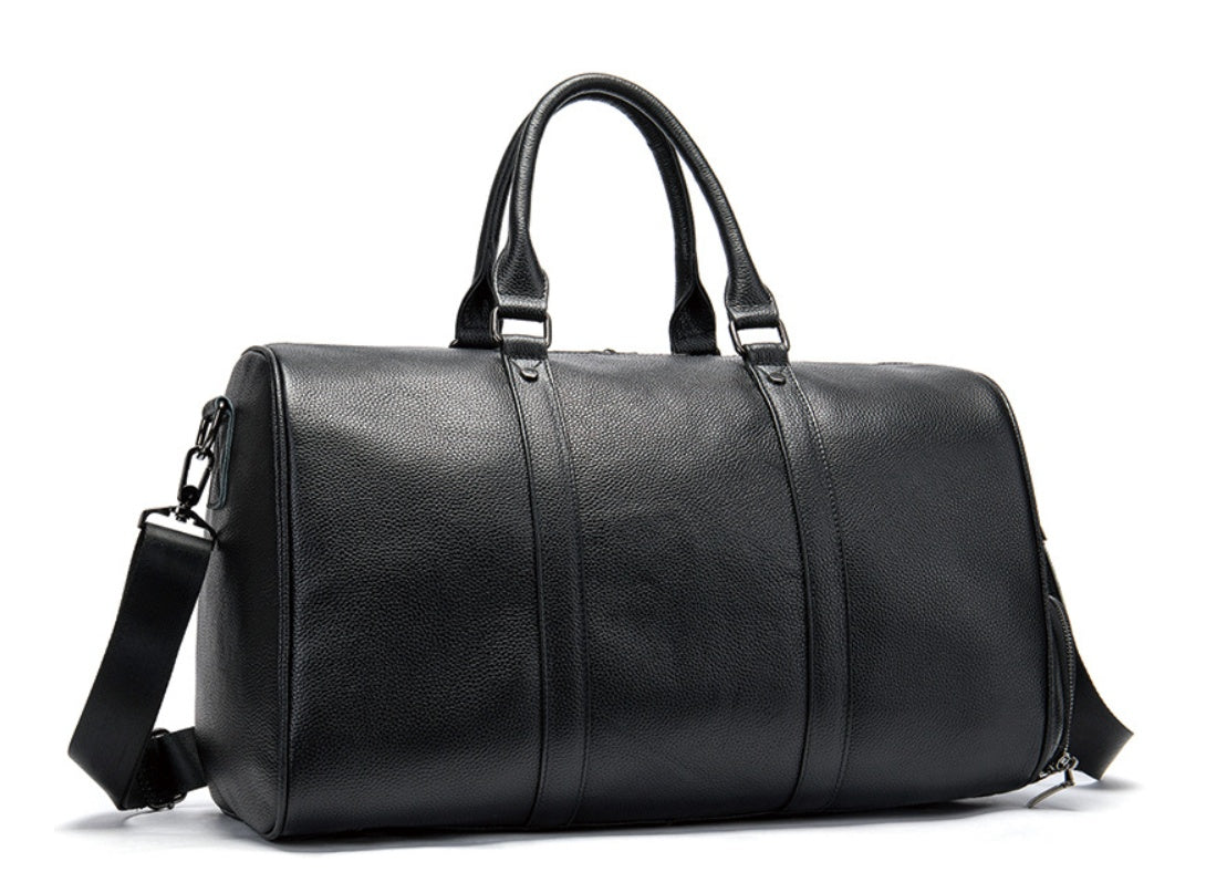 Portable Leather Travel Bag