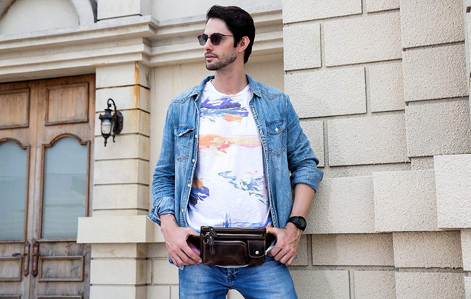 Trendy Men's Crossbody Bag
