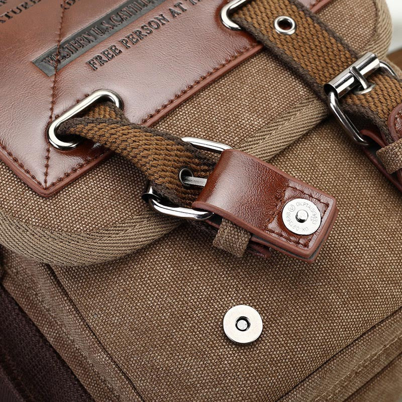 Multifunction Canvas Crossbody Bag