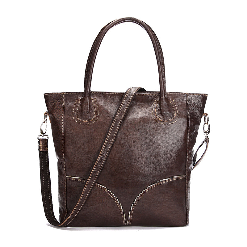 Large Leather Shopping Tote