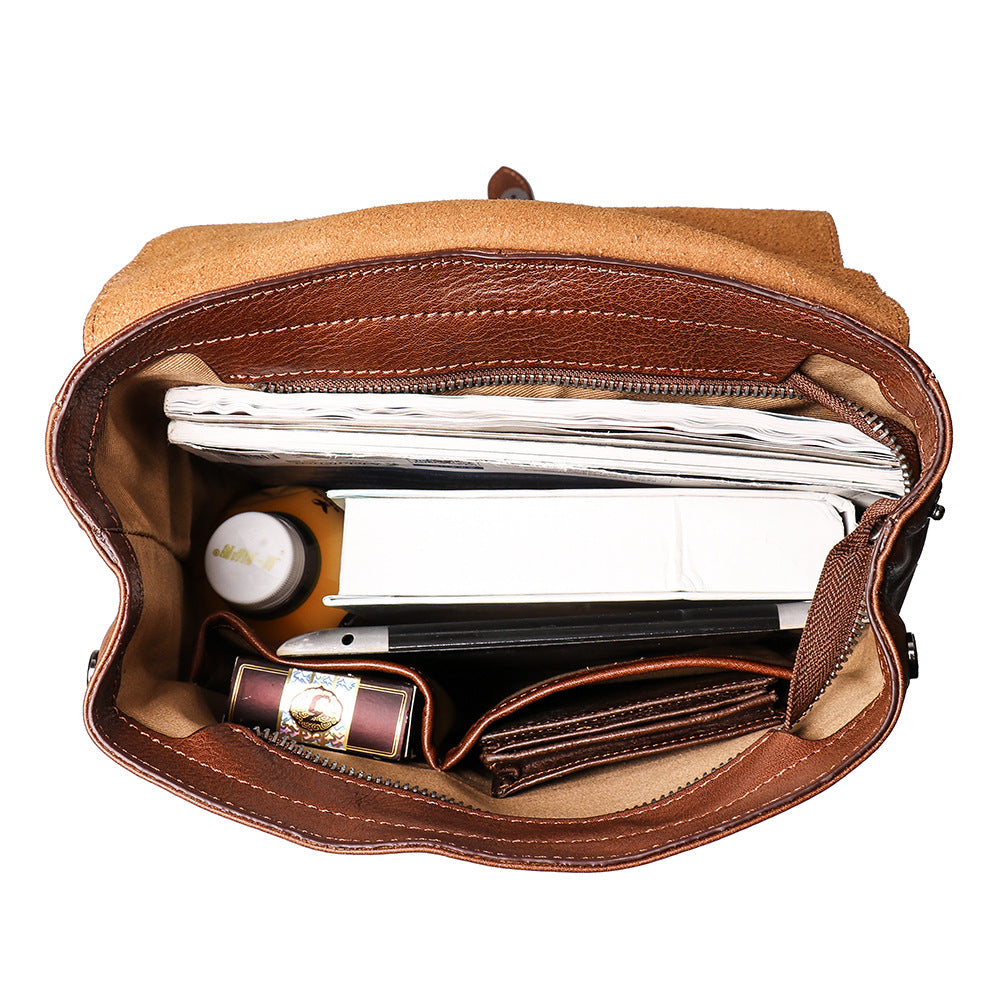 Men's Classic Cowhide Backpack