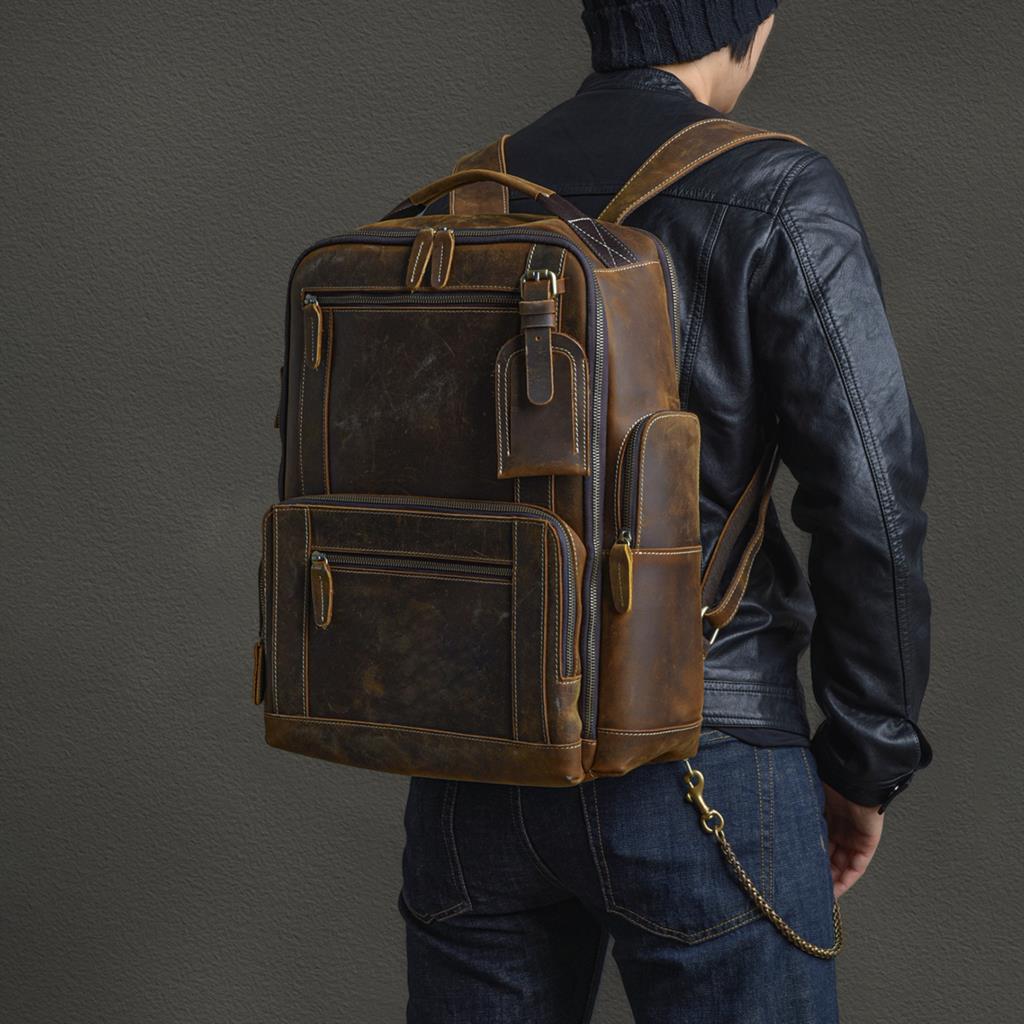 Modern Tone Leather Backpack