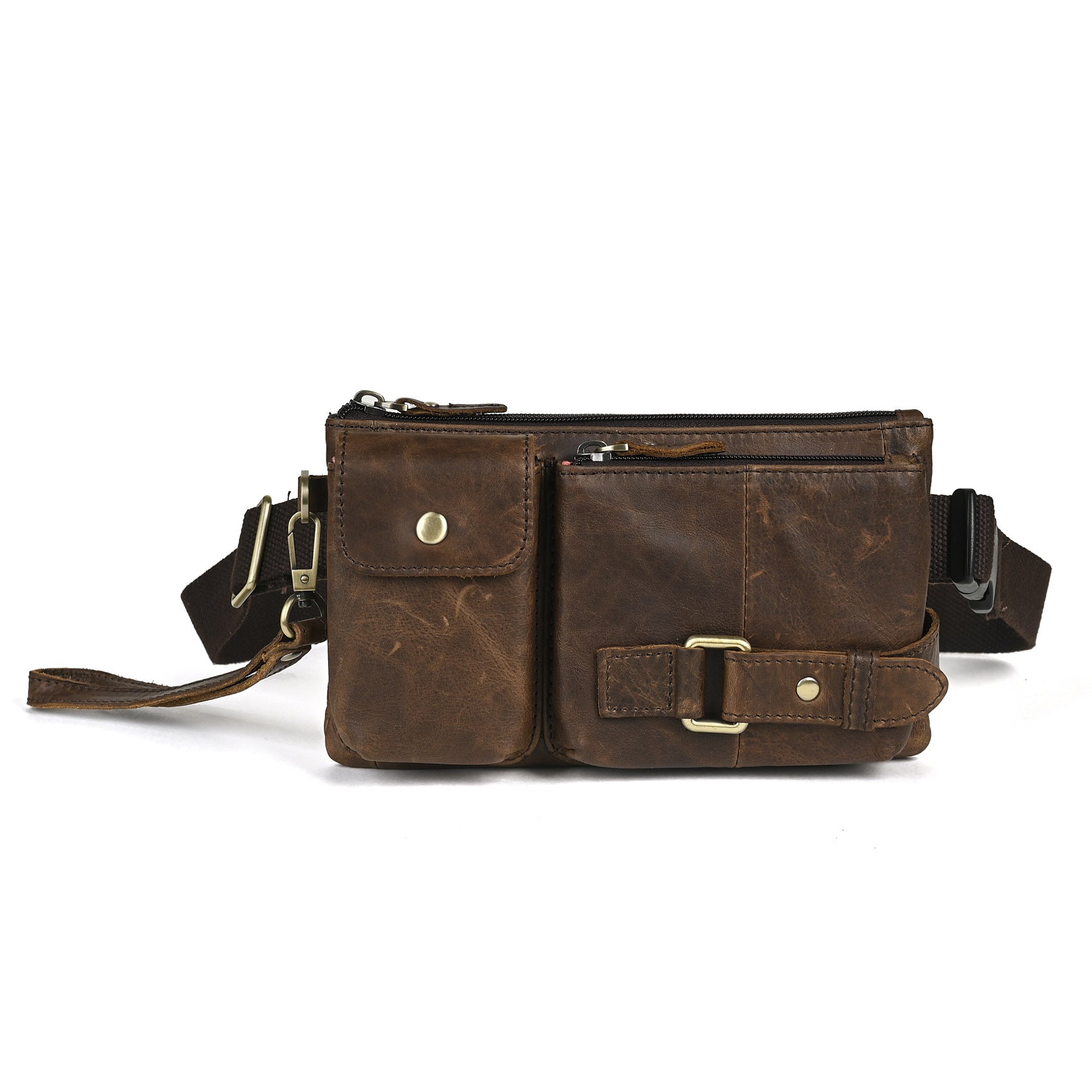 Trendy Leather Waist Bag