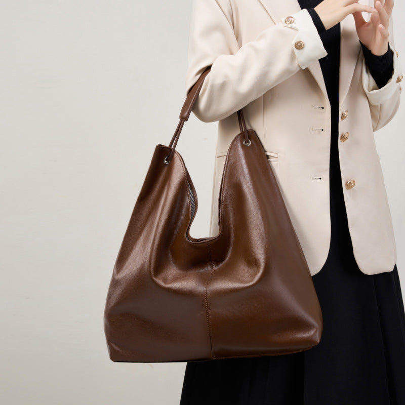 Vegetable-Tanned Leather Tote