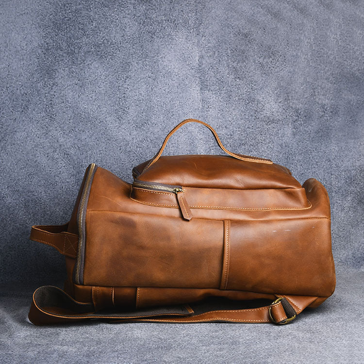 Leather Travel & Hiking Backpack