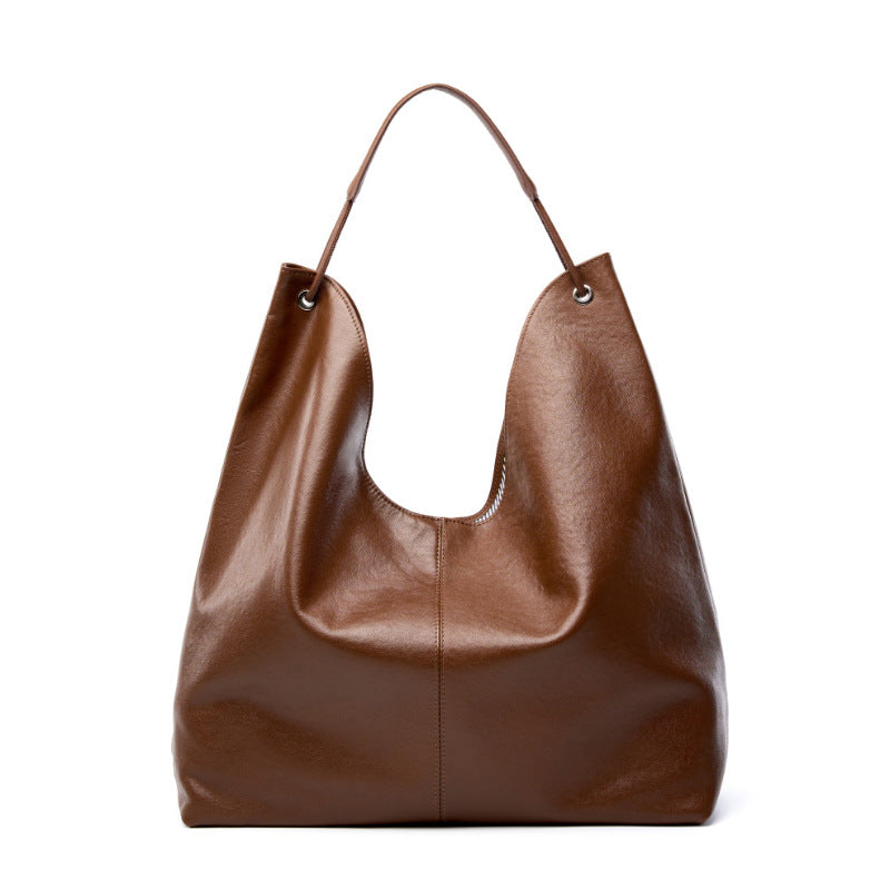 Vegetable-Tanned Leather Tote