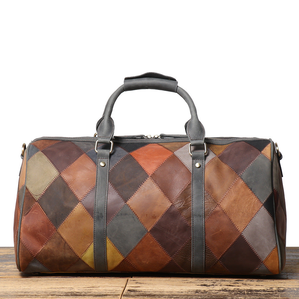 Rhombus Leather Duffle
