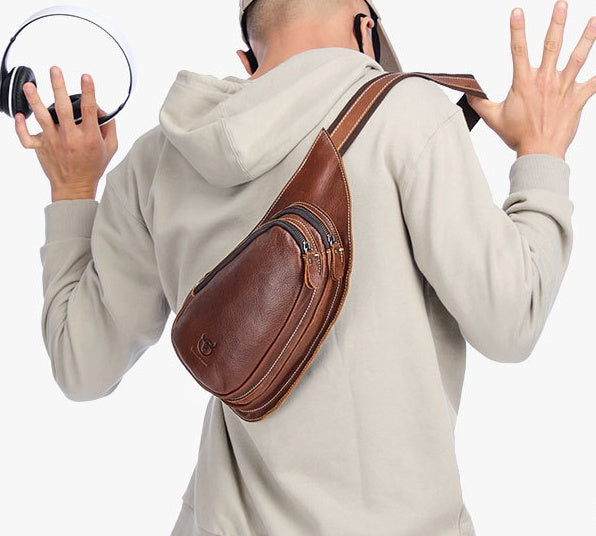 Chest Bag Genuine Leather