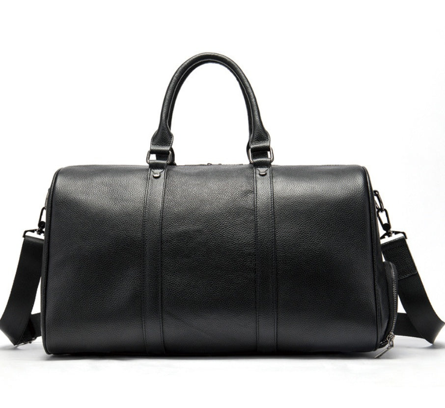 Portable Leather Travel Bag