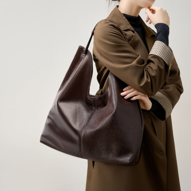 Vegetable-Tanned Leather Tote