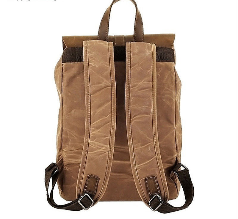 Waterproof Leather Travel Backpack
