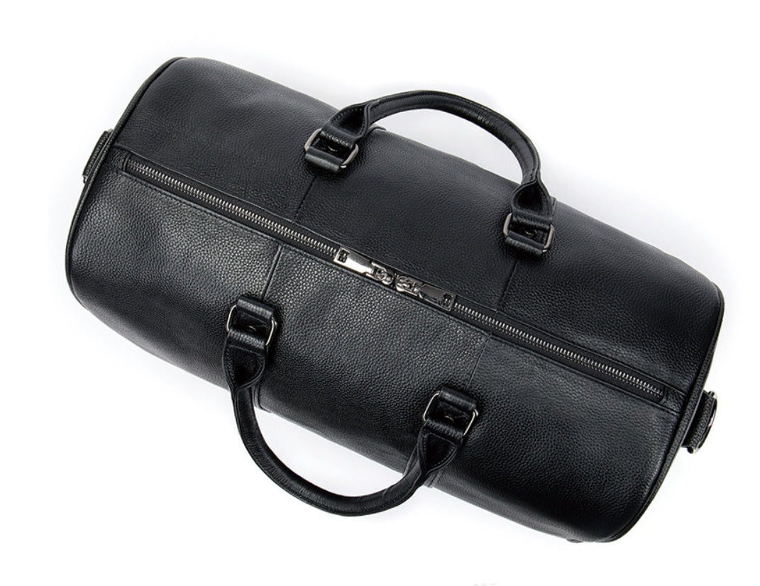 Portable Leather Travel Bag
