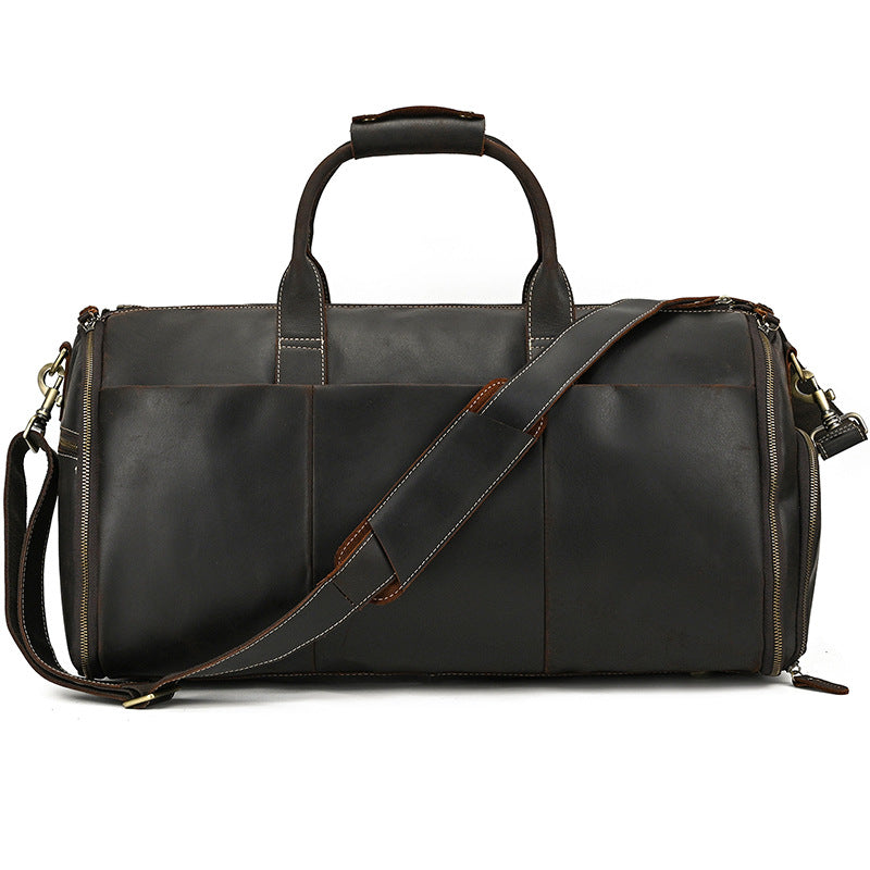 Vintage Leather Travel Duffle