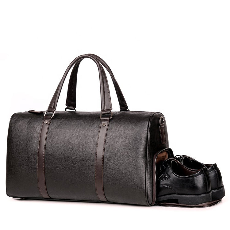 Portable Leather Travel Bag