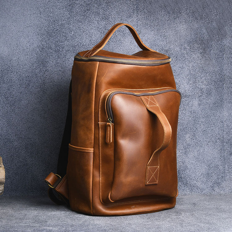 Leather Travel & Hiking Backpack