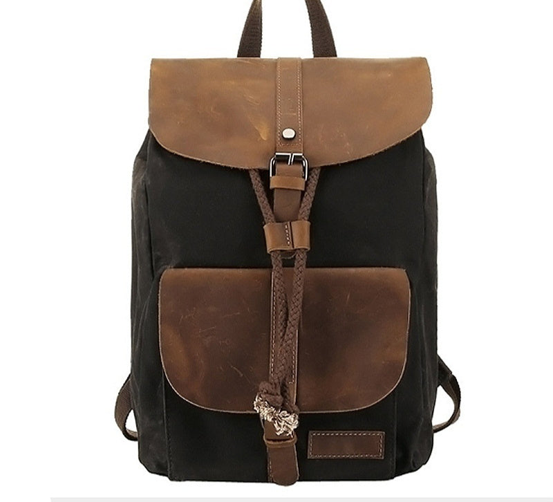 Waterproof Leather Travel Backpack