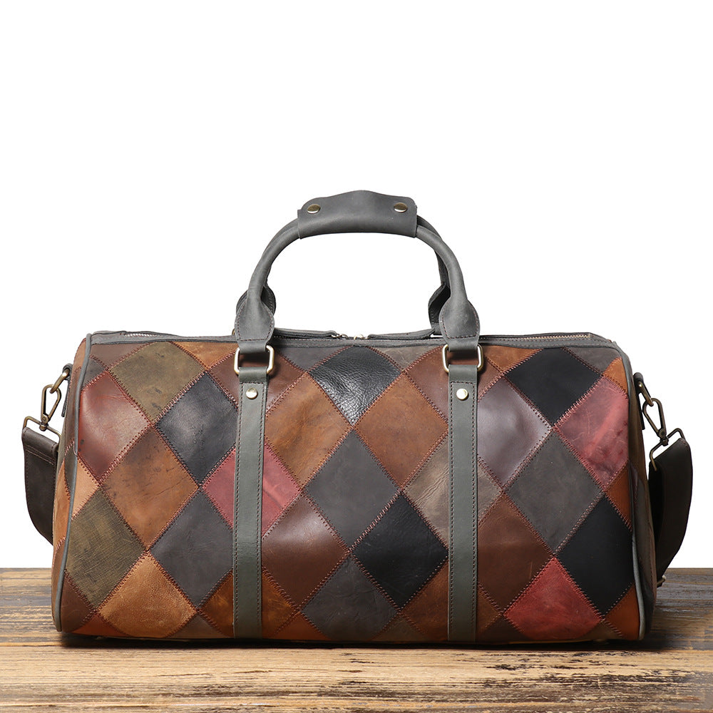 Rhombus Leather Duffle