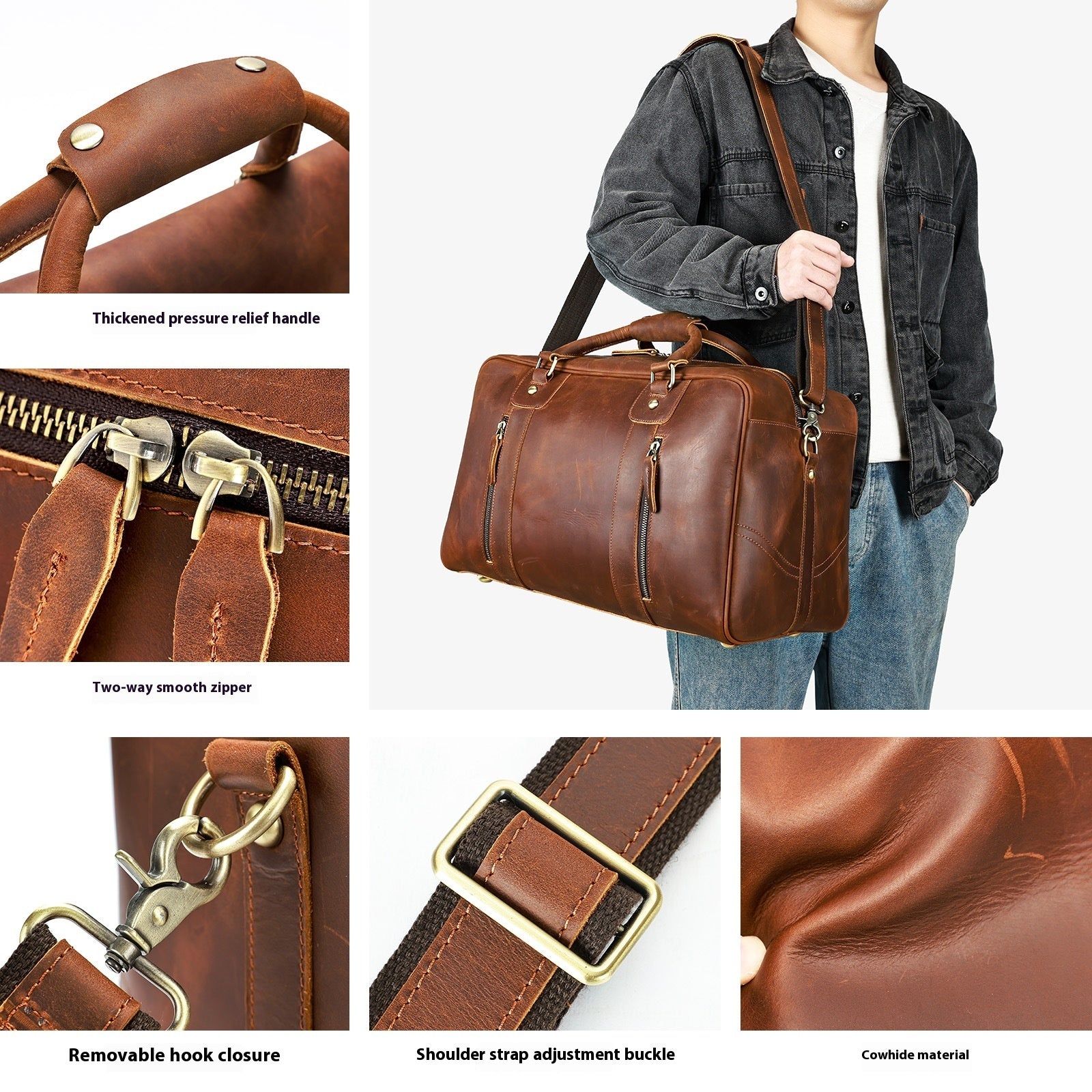 Travel Bag Genuine Leather