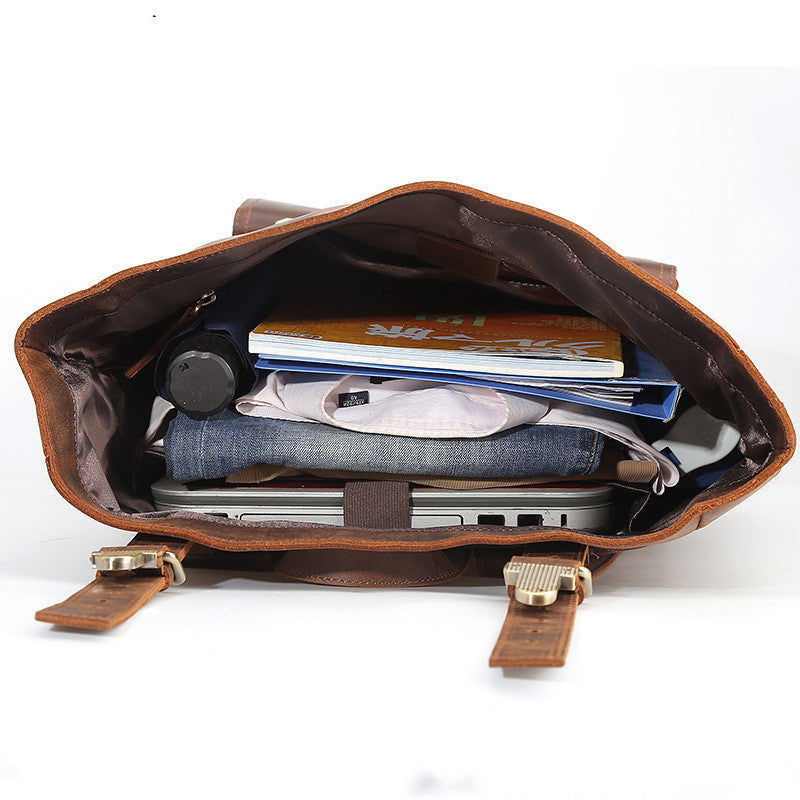 Trendy Leather Travel Backpack