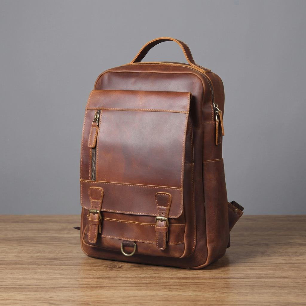 The Breeze – Casual Leather Backpack