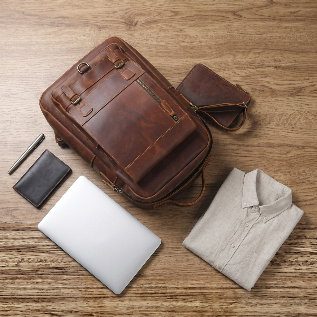 The Breeze – Casual Leather Backpack
