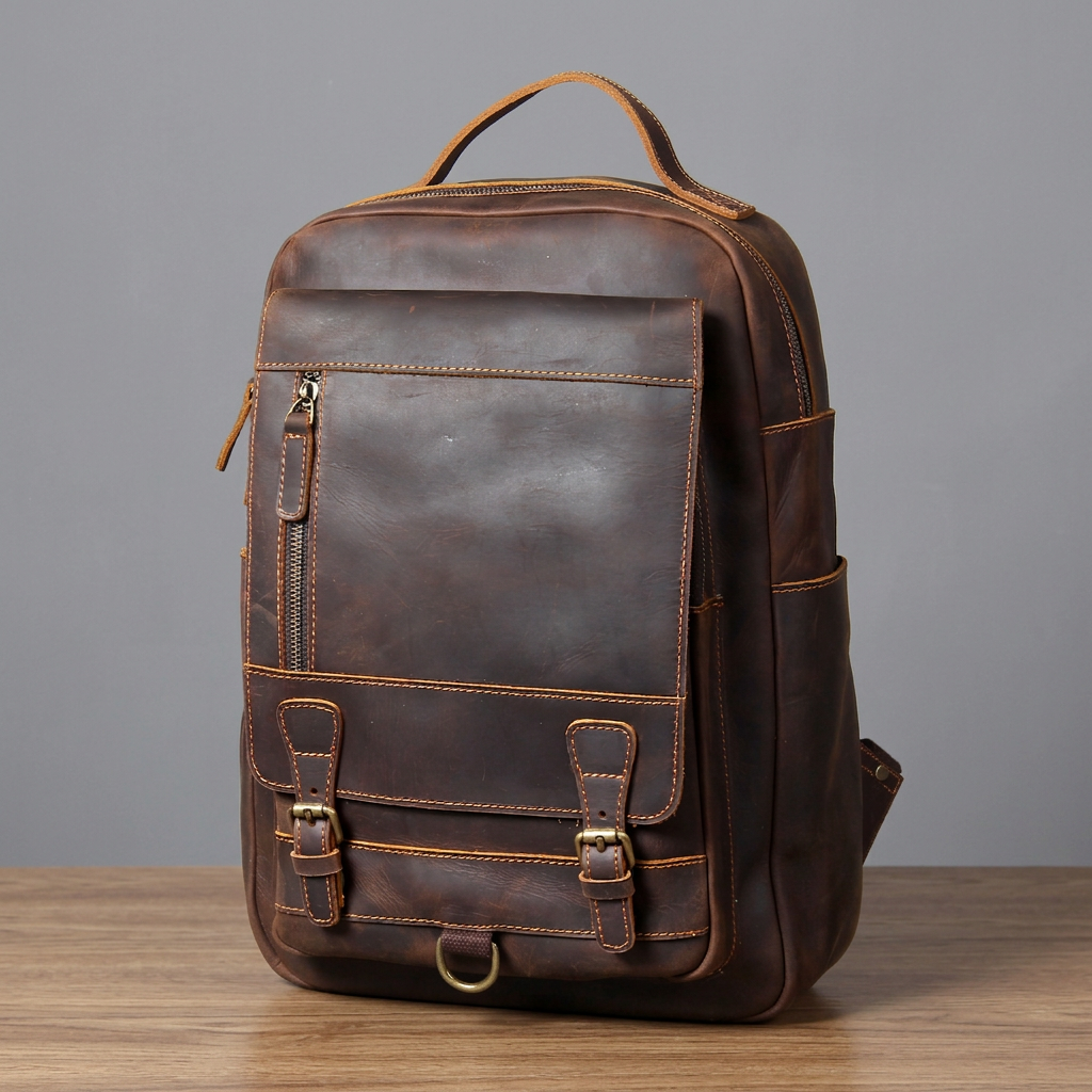 The Breeze – Casual Leather Backpack