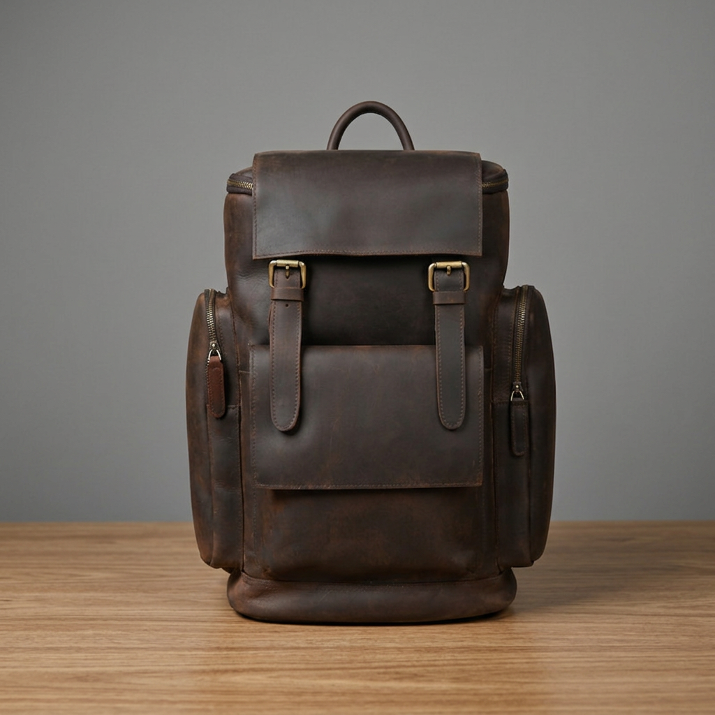 The Vista – Leather Travel Backpack