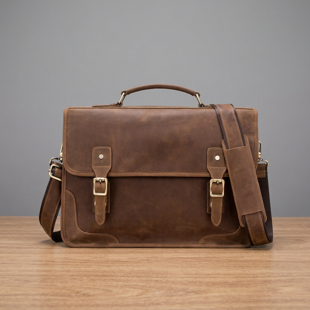 The Barrister - Leather Briefcase