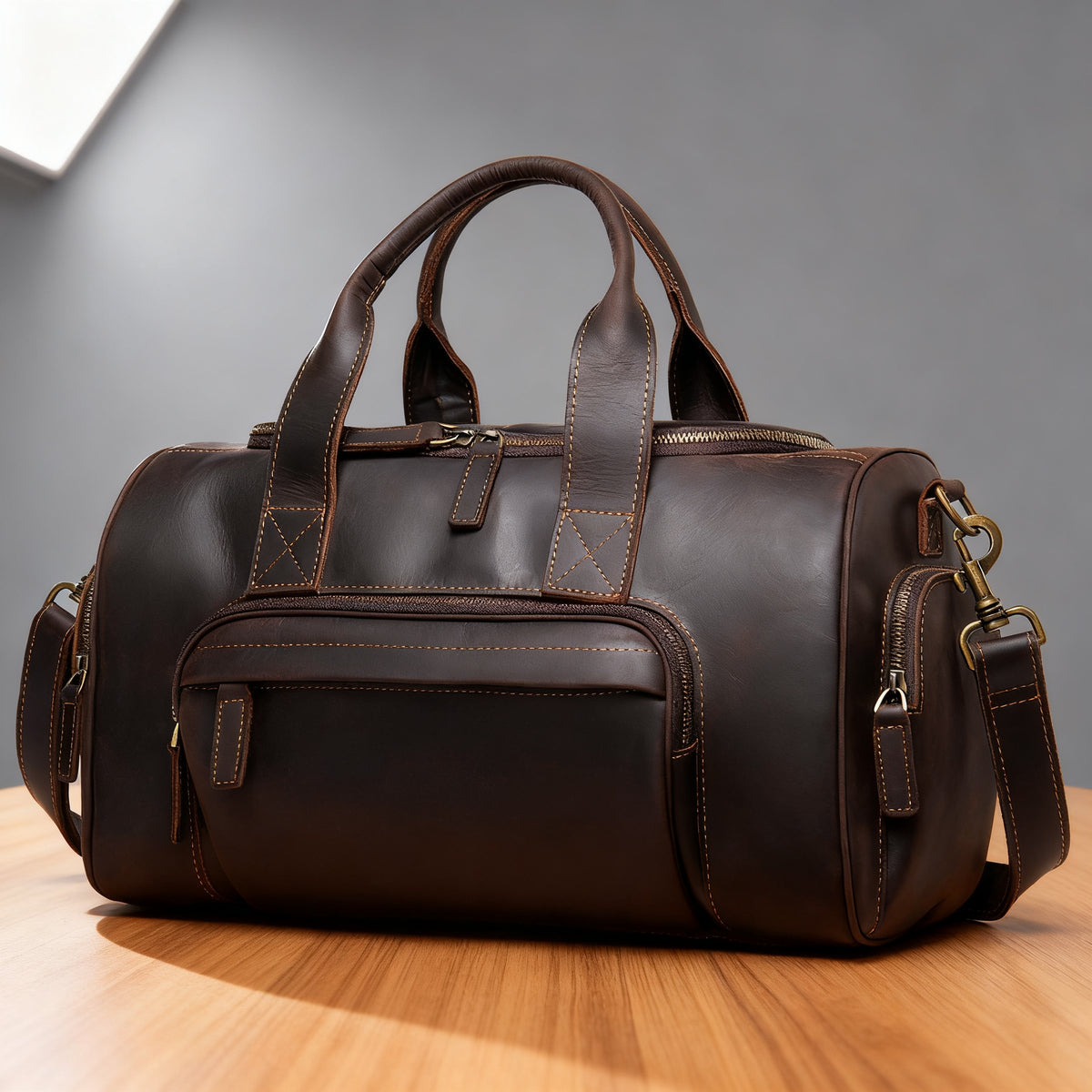 The Harlan - Leather Carryall