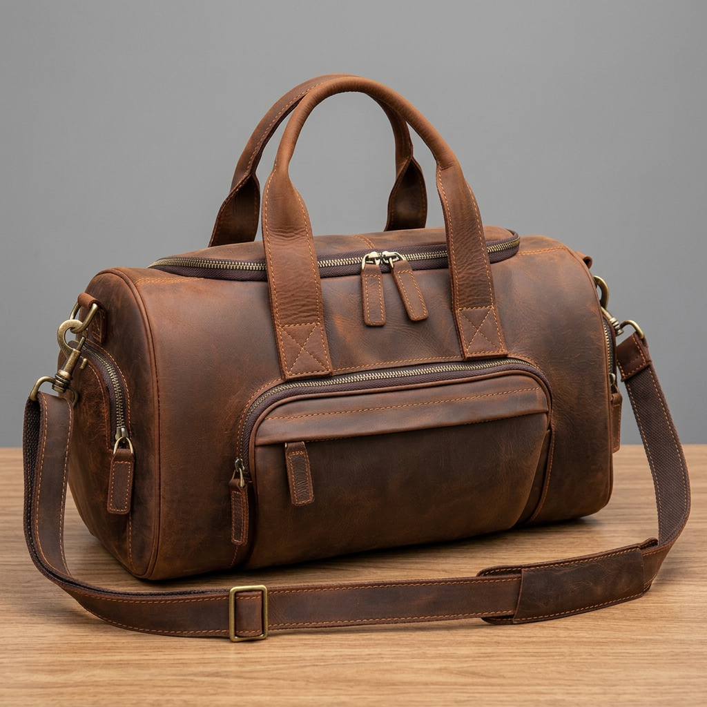 The Harlan - Leather Carryall