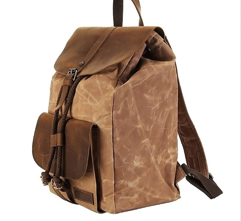 Waterproof Leather Travel Backpack