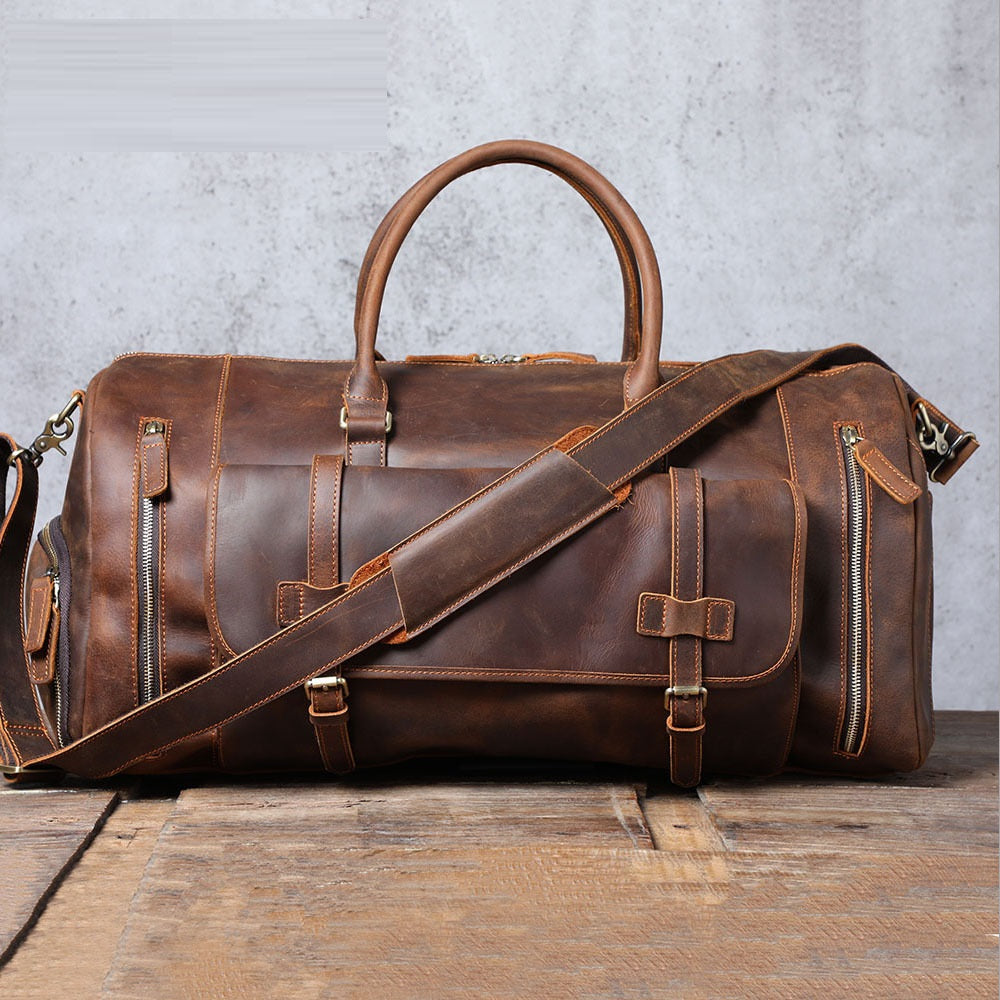 Men’s Large Cowhide Hand Luggage