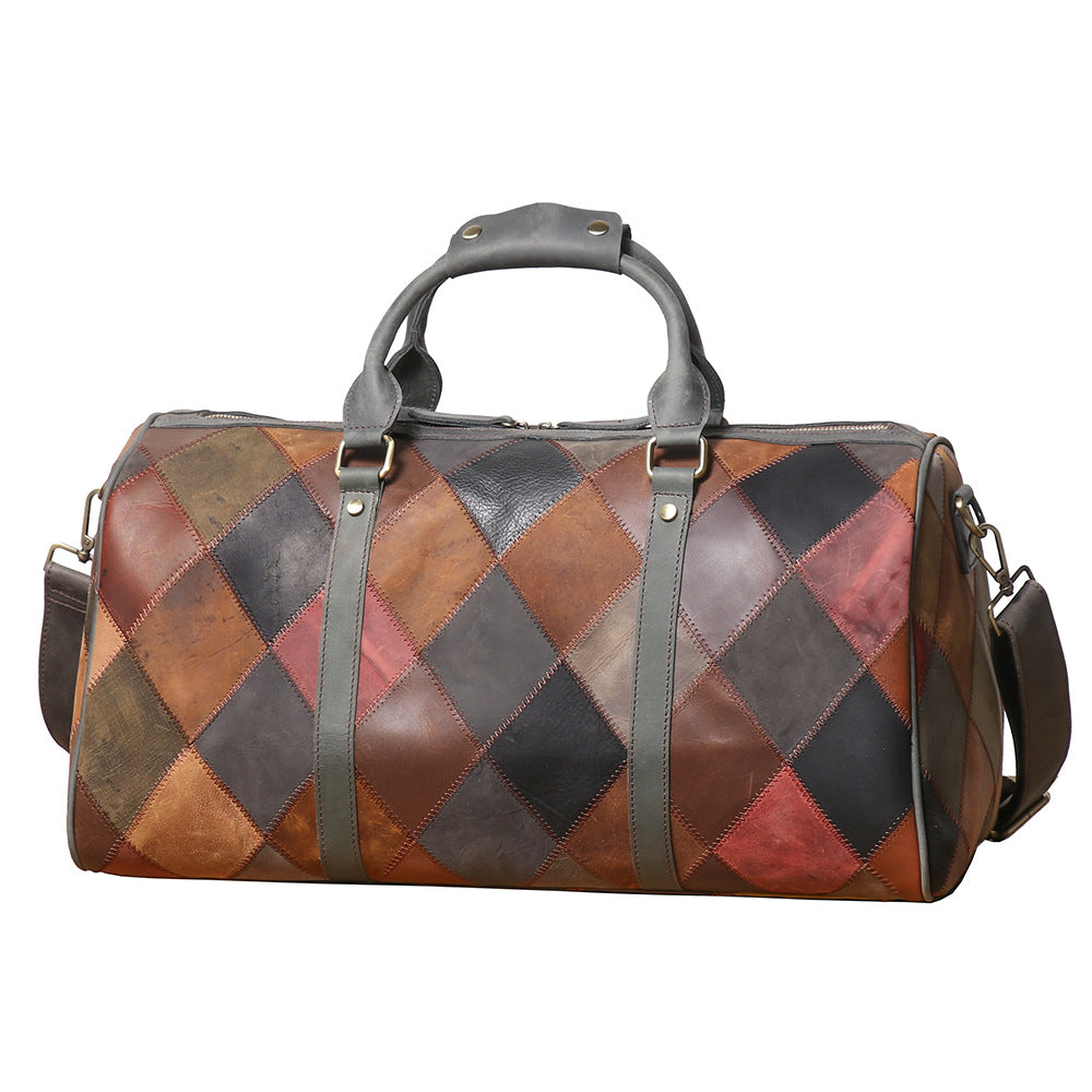 Rhombus Leather Duffle