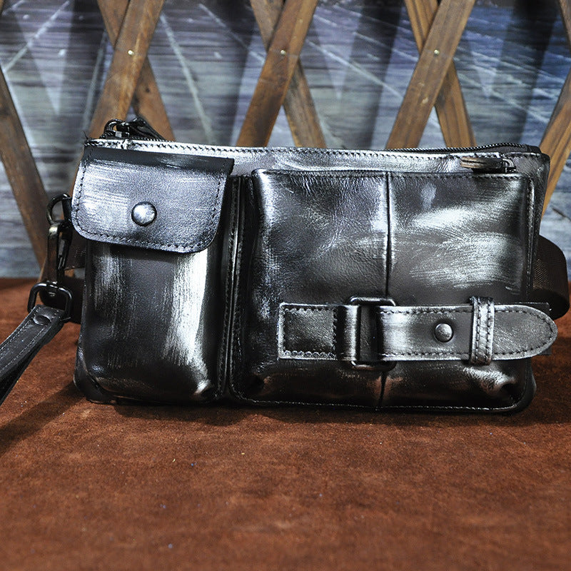 Trendy Leather Waist Bag