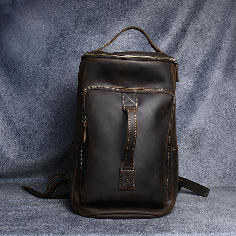 Leather Travel & Hiking Backpack