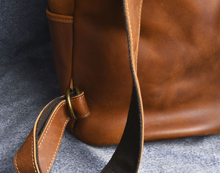 Leather Travel & Hiking Backpack