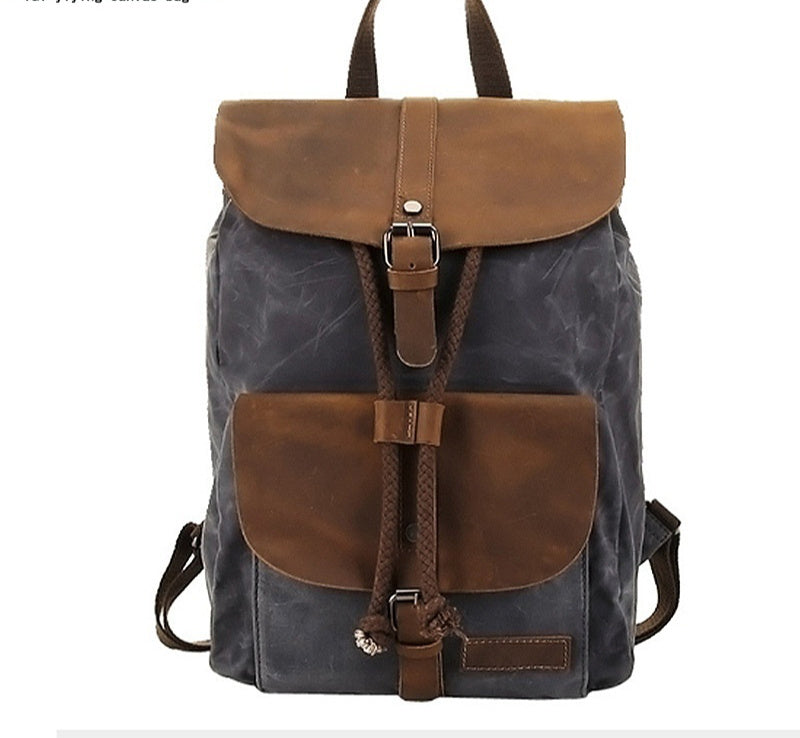 Waterproof Leather Travel Backpack