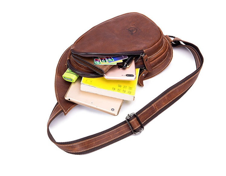 Chest Bag Genuine Leather