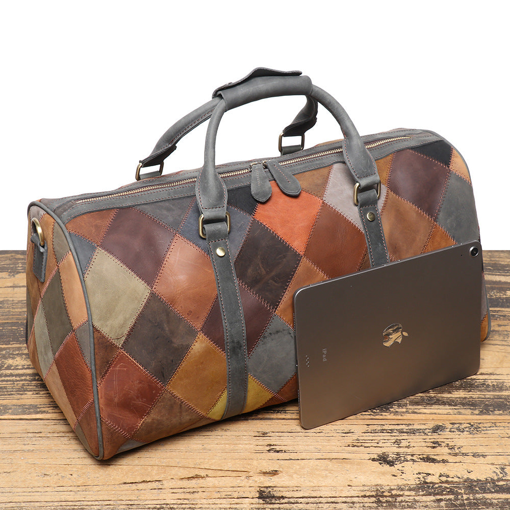 Rhombus Leather Duffle