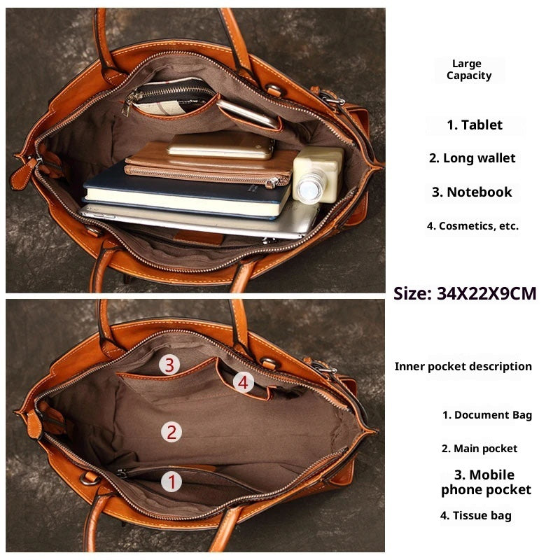 Leather Zip Crossbody Bag